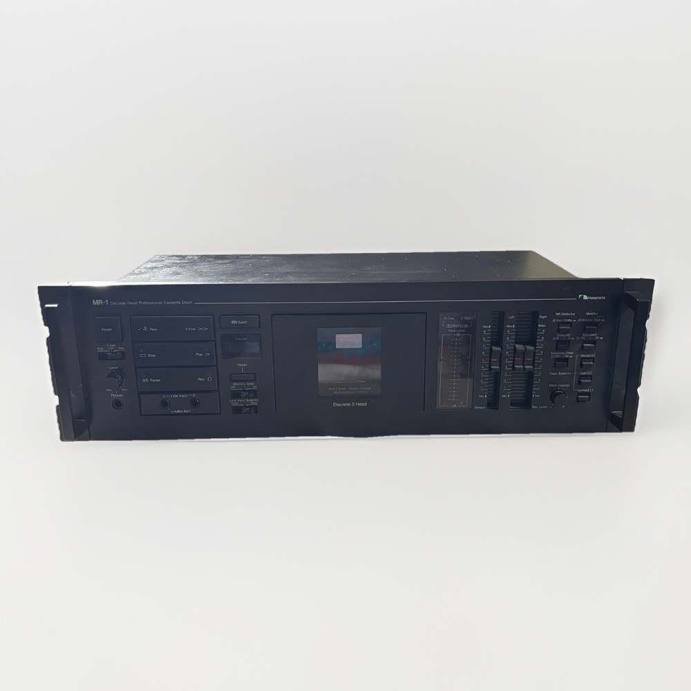 Nakamichi MR-1 Professional Cassette Deck Discrete Three Head Rack Mount Tested