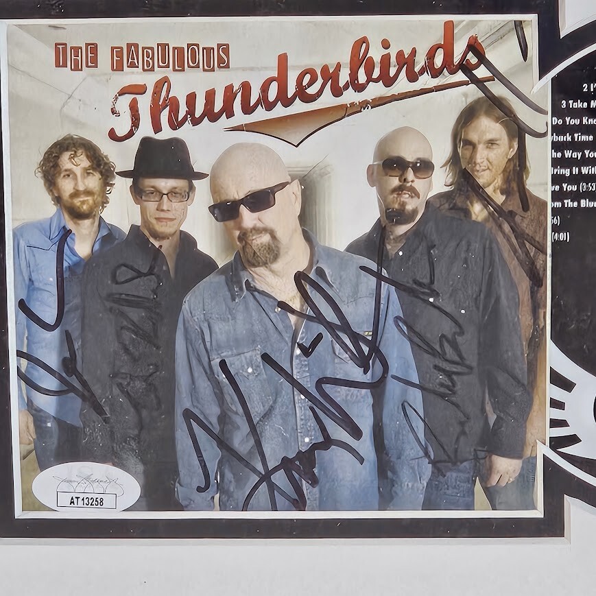 The Fabulous Thunderbirds Band Signed Autographed CD JSA authenticated Framed