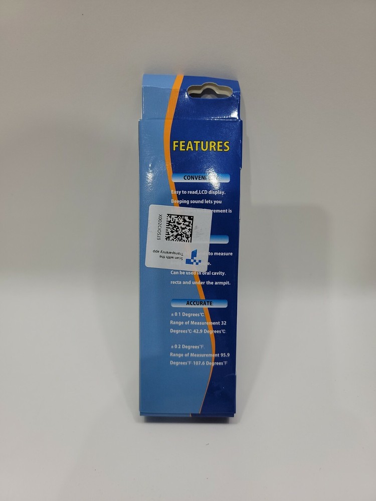 Fast Digital Thermometer Flexible with Storage Case. New