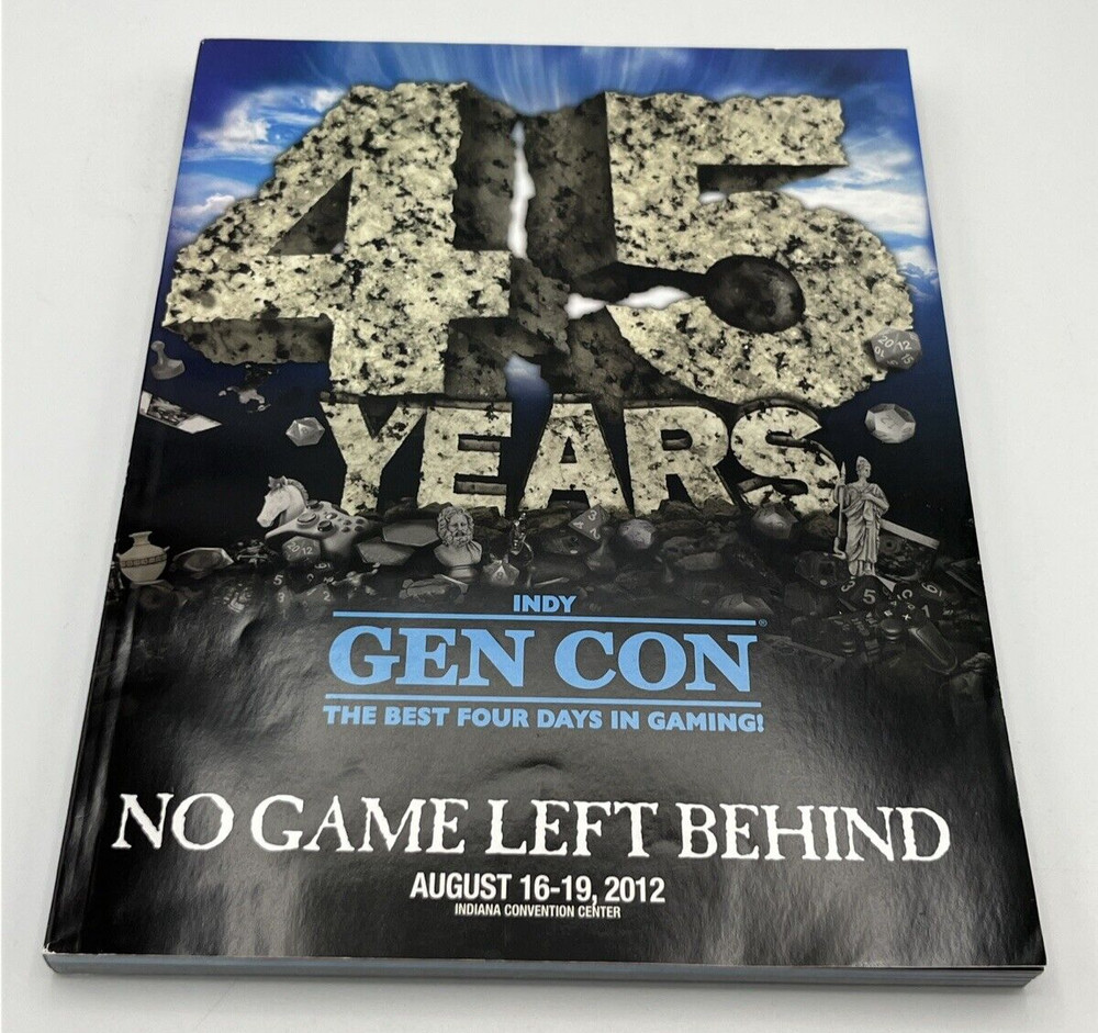 Gen Con 2012 Program Guide Book Gencon Indianapolis Indiana Indy