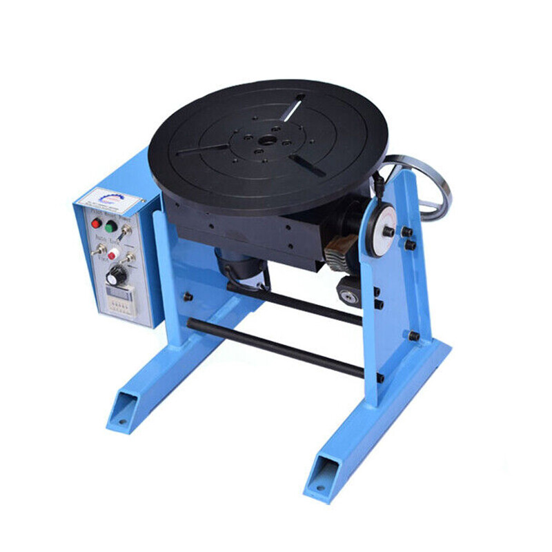 30KG Loading Welding Positioner Turntable Timing Function, With 200mm Chuck
