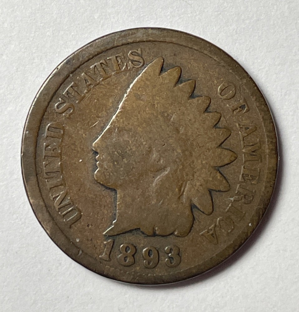1893 1¢ Indian Head Cent Good BN