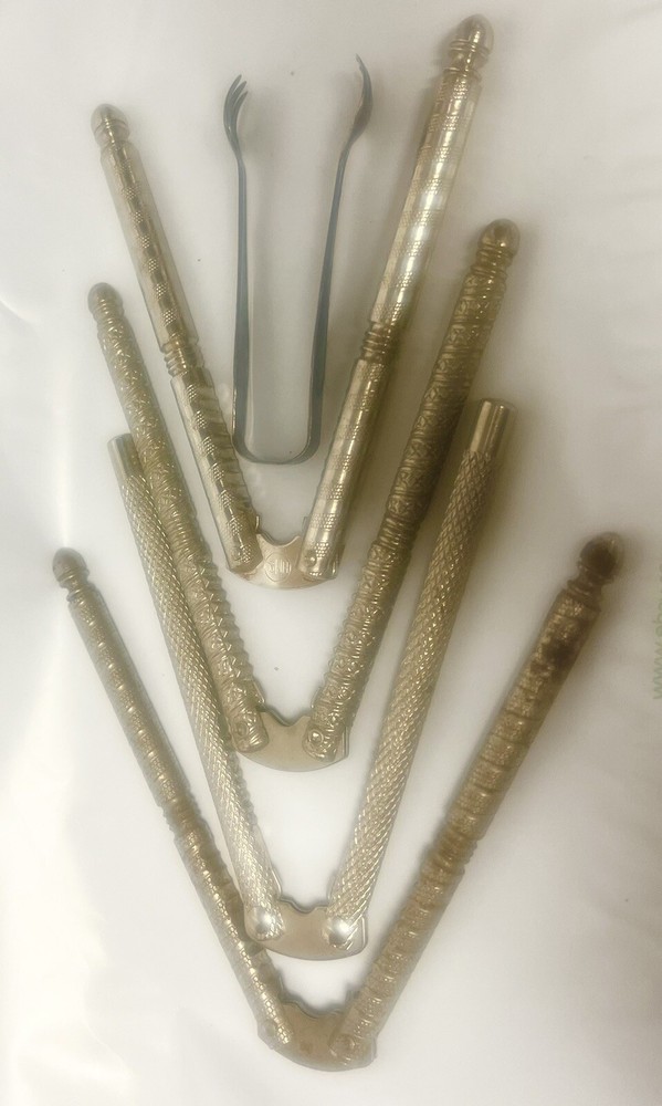 5 Vintage Metal Nut Cracker Tools Shell Cracking Crab Seafood Cracker HMQ