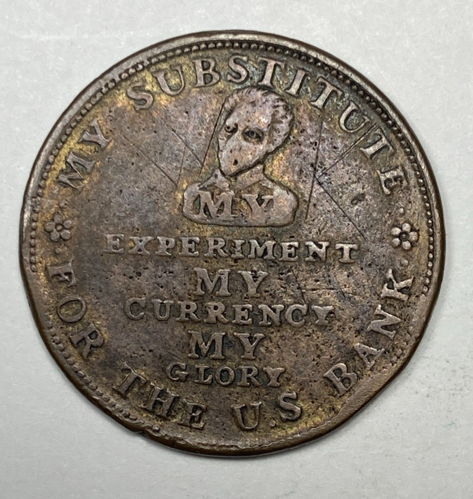1834 Running Boar Hard Times Token. My Experiment.