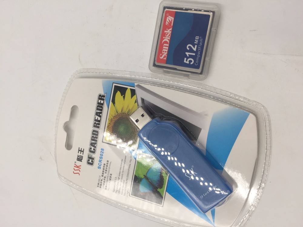 2Kit CNC CF Compact Flash card+CF-PCMCIA Adapter+SSK USB2.0 reader FANUC