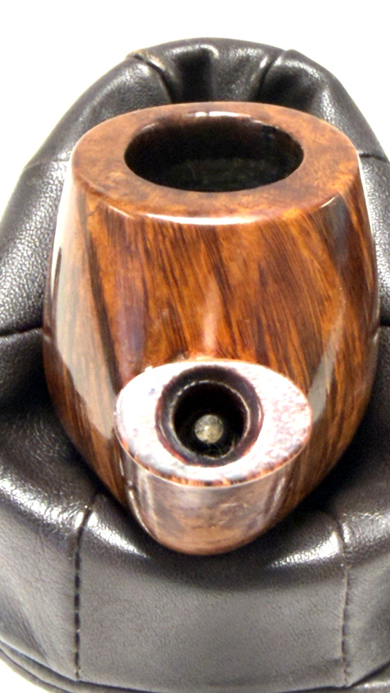 THE BRIAR WORKSHOP Stowe Vermont Smooth Straight Grain Danish Style Bent Egg *