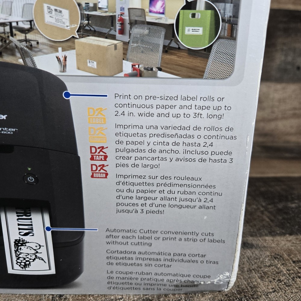 Brother QL-600 Label Printer Automatic Cutter New in Box