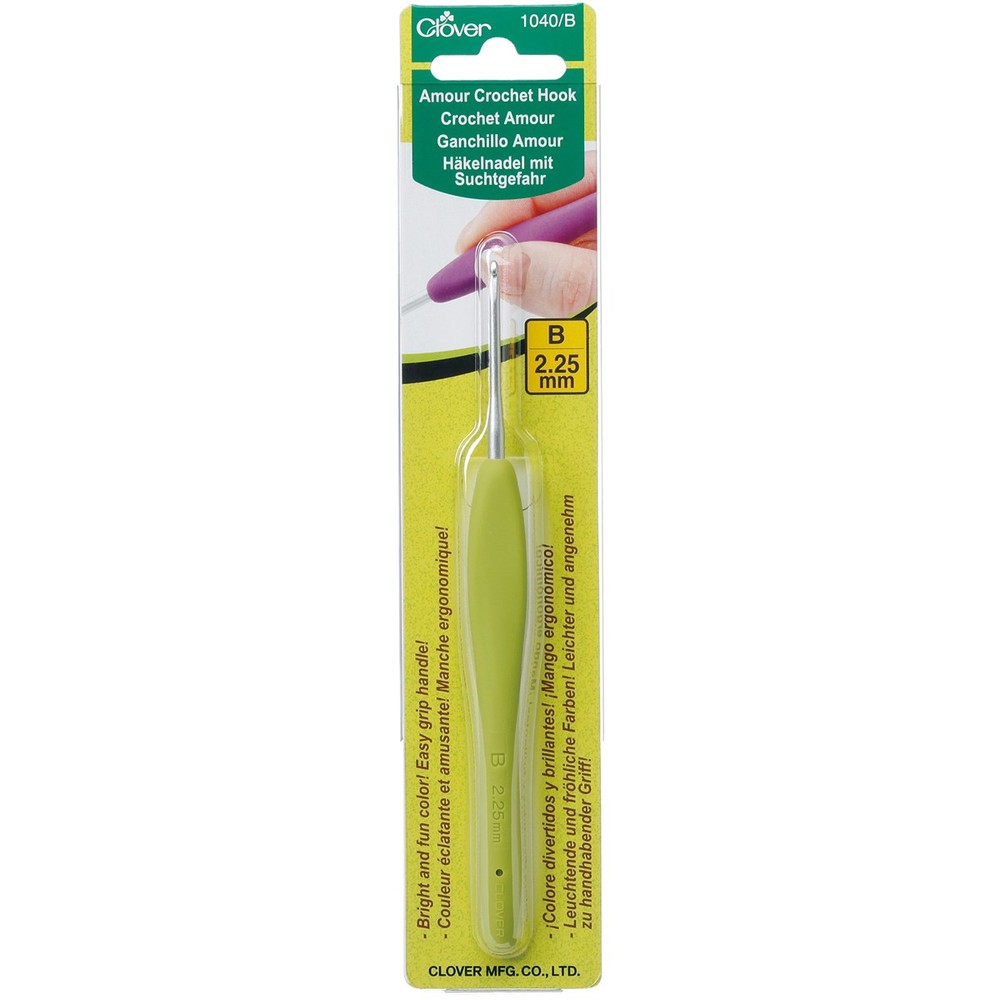 3 Pack - Clover Amour Crochet Hook-Size B1/2.25mm - 1040/B