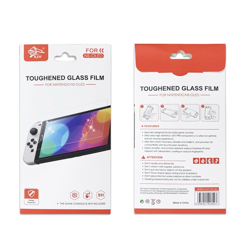 Replacement Tempered Glass Screen Protector Film for Nintendo Switch OLED NS a