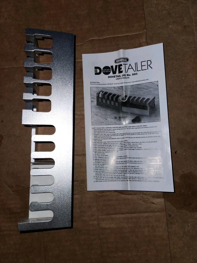 New Open Box General EZ Pro The Dovetailer Jig No. 860