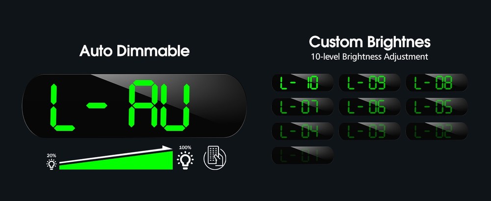 Digital Wall Clo, Lar Display Digital Clo with Remote Control