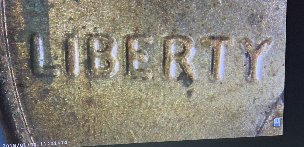 2021D Lincoln Shield Cent with Doubling on the Obverse