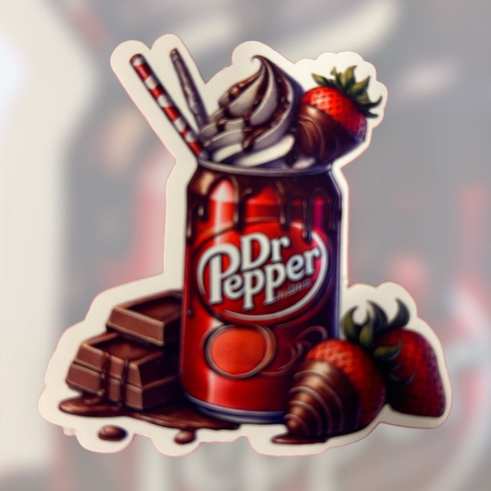 Handmade Dr pepper Sticker