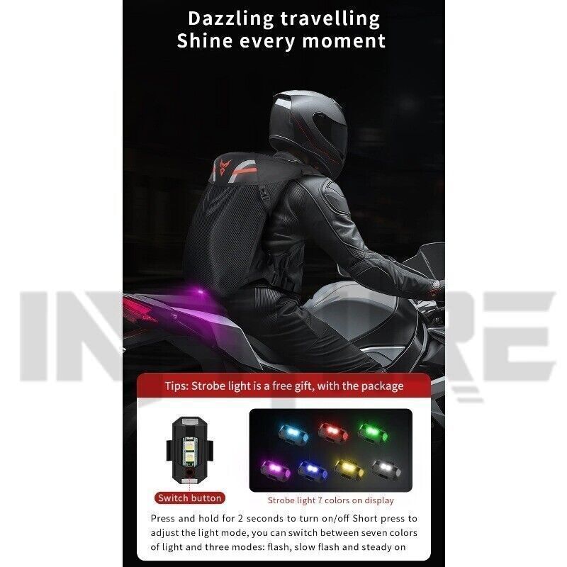 Flash Red Motorcycle Backpack Waterproof Helmet Luggage Backpack Men Accessories