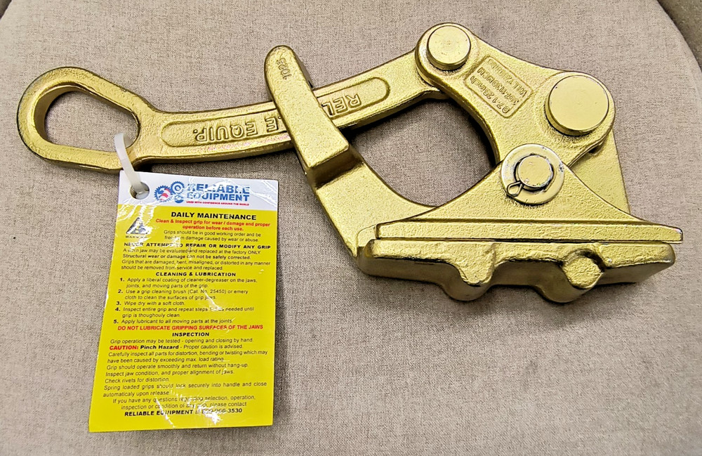 REL-12000-WG Reliable Wire Grip Puller, Capacity 12000Lbs, Grip Range .7 - 1.25”