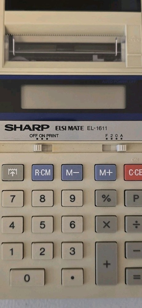 2 Sharp Elsi Mate EL-1611P Calculator 12Digits