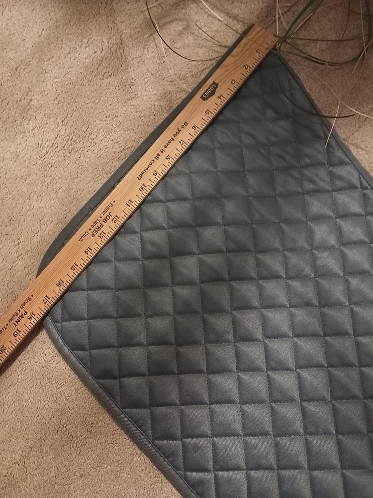 Dover Thick Quilted English Saddle Pad with Embroidery