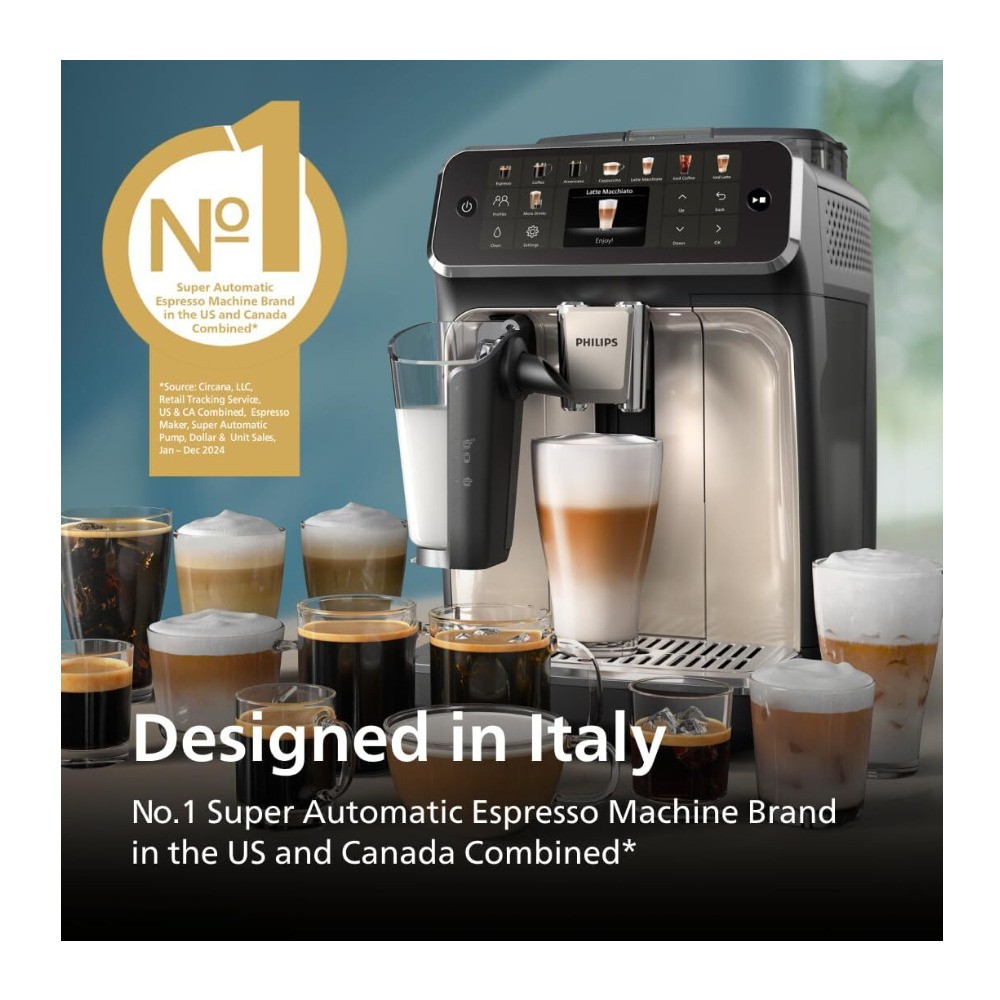 Philips Series 5500 Fully Automatic Espresso Machine (Black)