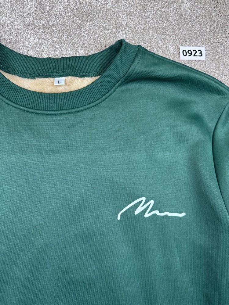 Cozy Green Fleece-Lined Sweatshirt