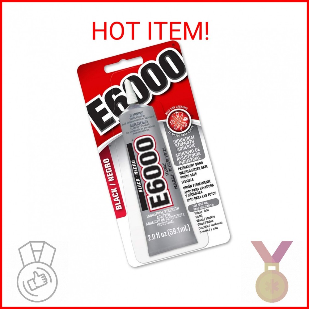 E6000® 237039 Multipurpose Adhesive, Black, 2 oz