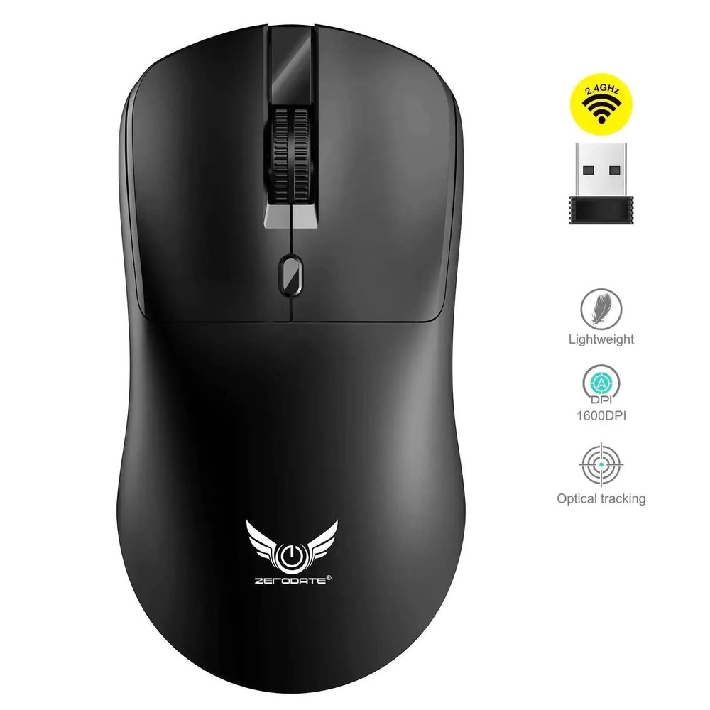 2.4G Wireless Adjustable Mouse Lightweight Silent Low Noise Plug and Play