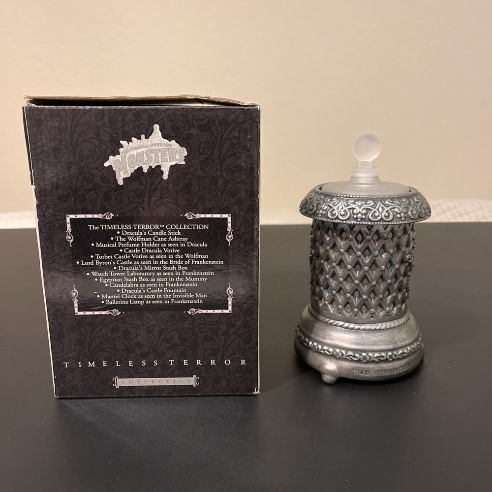 Universal Studios Monsters Musical Perfume Decanter Timeless Terror Collection