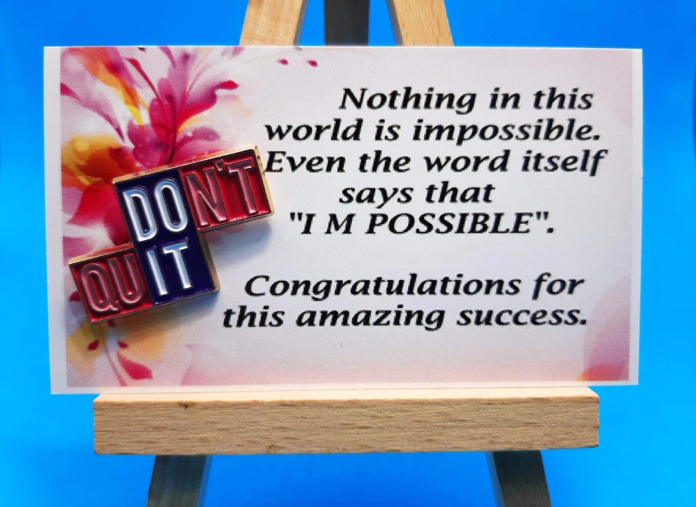 Don't Quit Do It Enamel Pin PN1124