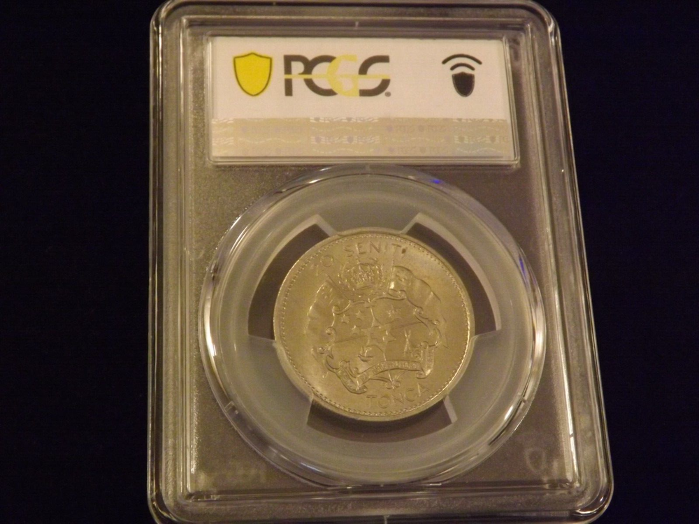 1967 20 Sen TONGA PCGS MS 66