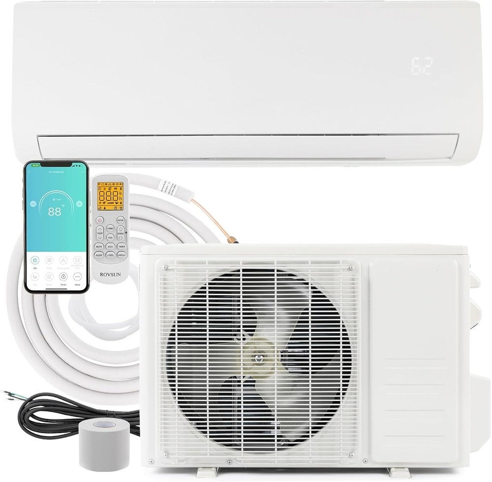 Bonnlo Ductless Mini Split AC/Heating System, Split-System Wall Air Conditioner