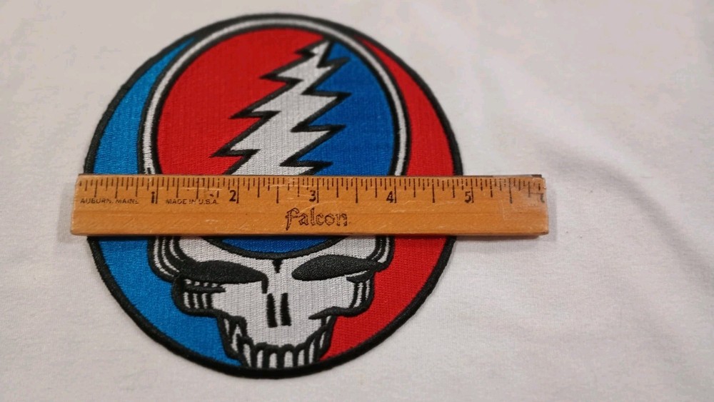 Grateful Dead Steal Your Face 5 Inch Iron On Patch