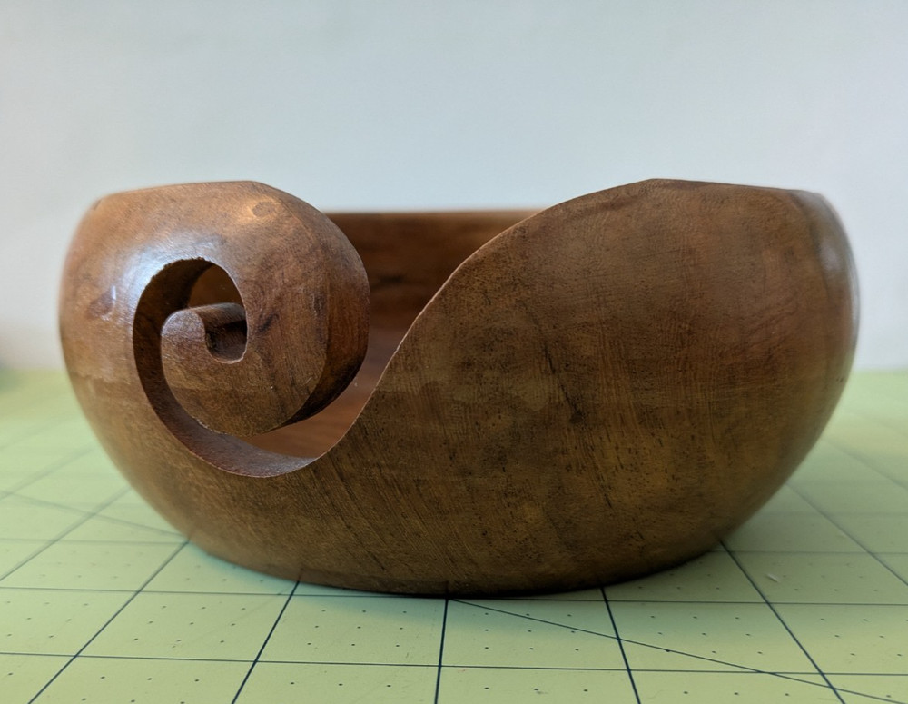 Darn Good Yarn Wooden Bowl