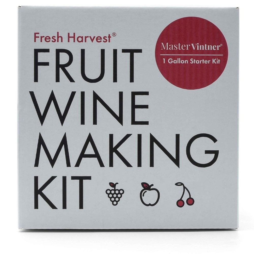 Master Vintner Fresh Harvest One Gallon Small Batch Fruit Wine clear, white