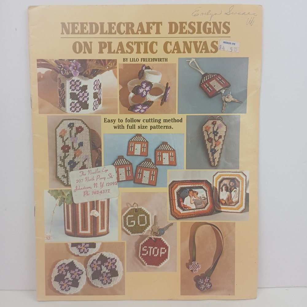 Plastic Canvas Instruction Book for Fast & Small Projects Needlecraft Designs