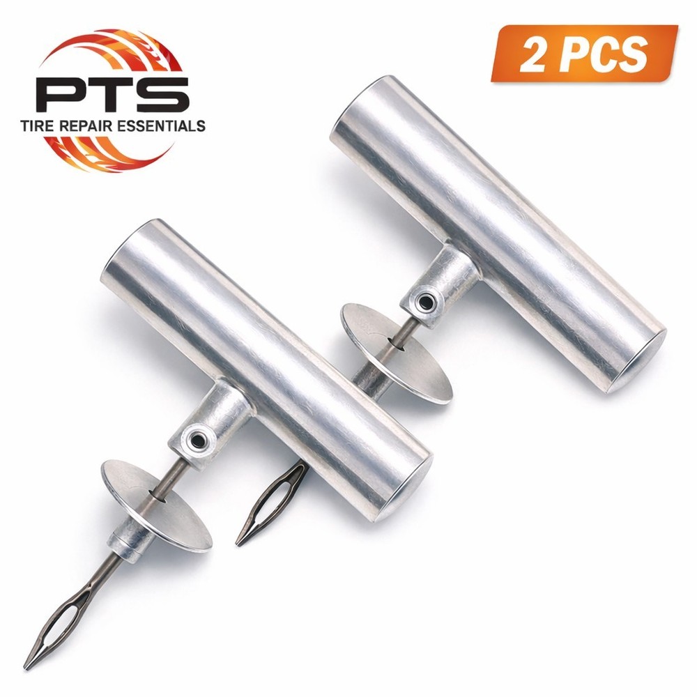 Split Needle Tire Repair T Handle Insertion Tool , Tire Plug Tool-Heavy Duty