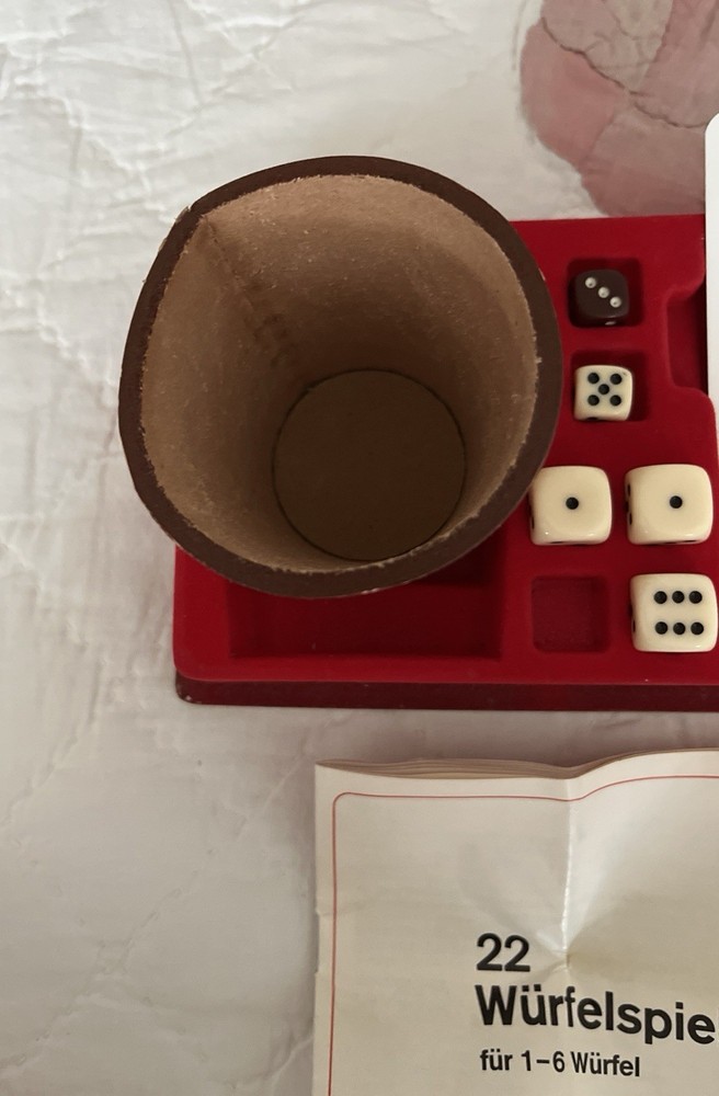German Dice Game – German instructions RARE FIND