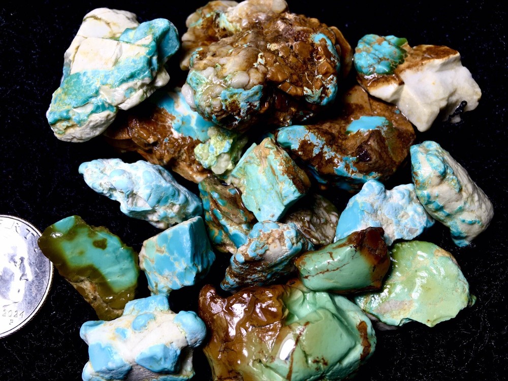 ~X - 19B Select Natural Royston Turquoise Rough