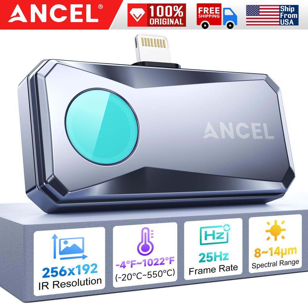 ANCEL IR101 Compact Thermal Imaging Camera for USB-C Android Devices Brand & IOS