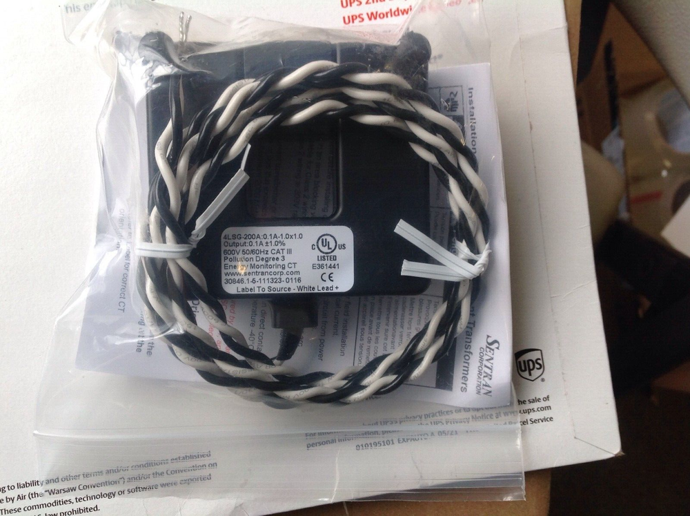 Sentran 4LSG-200A:0.1A-1.0x1.0 Split Core Miniature Current Transformers