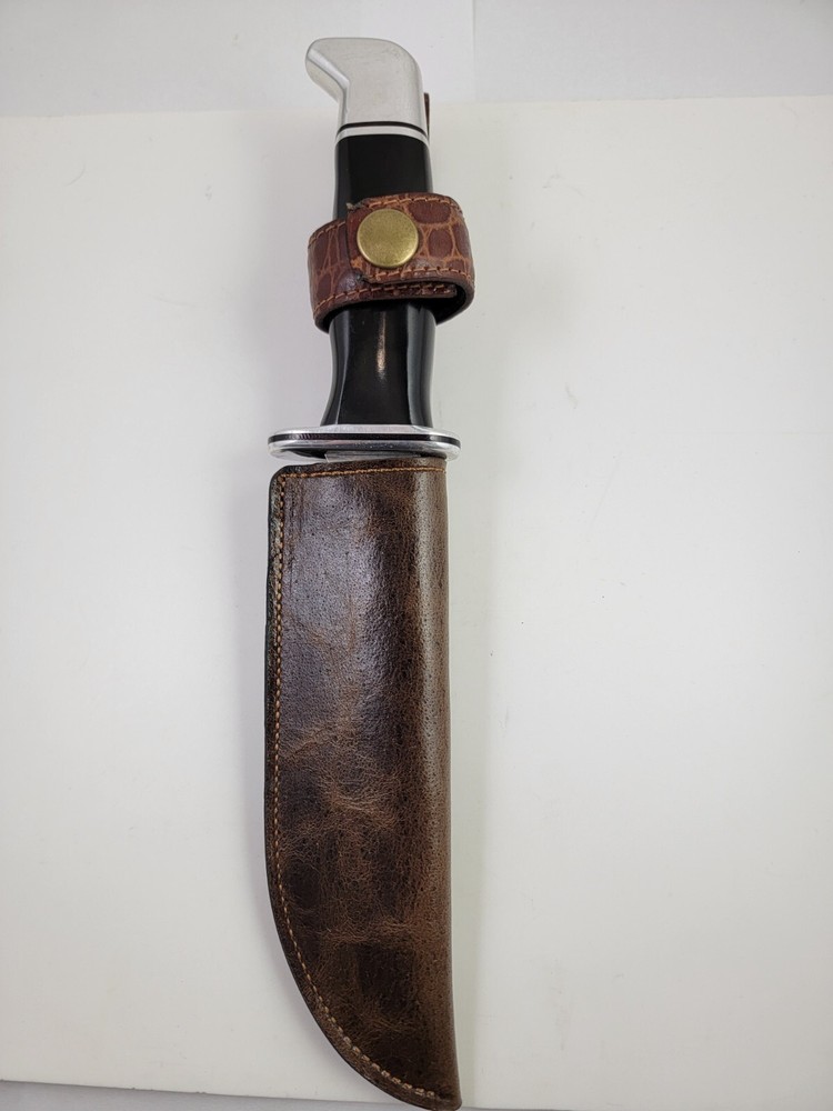 Buck Knives 119 Sheath Right Pull with Authentic Deep Rich BROWN Fine LEATHER