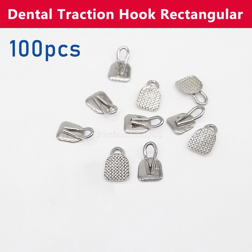 100Pieces Dental Orthodontic Traction Hook Caplin Hook Diameter Rectangular