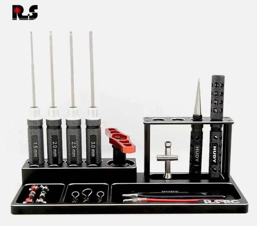 RS Red Spider PRO Level CNC Anodized Aluminum Tool Storage & Repair Rack Kit