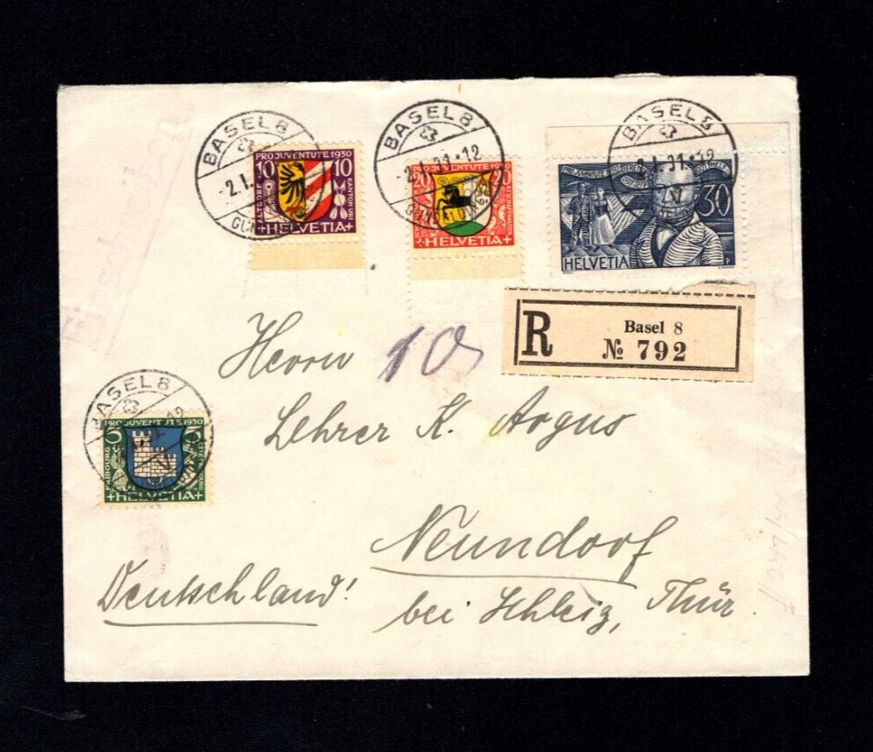 Switzerland 1931 - Complete Reko Set Letter (A1148)