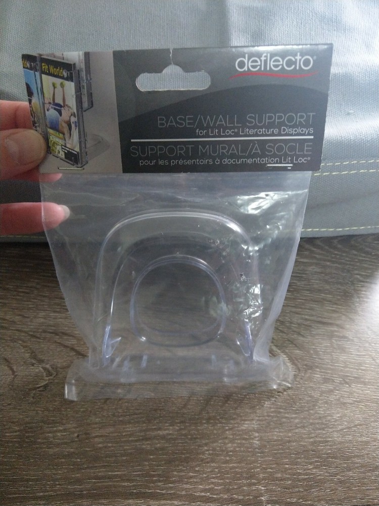 Deflecto Base/Wall Support Clear Lit Loc Leaflet and Magazine Holders 771701RT