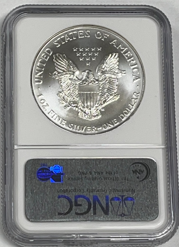 1996 1 oz American Silver Eagle NGC MS 69