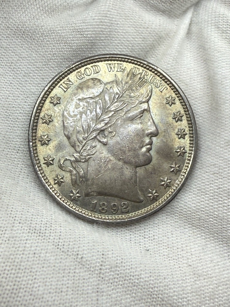 * 1892-P *BU MS BARBER HALF-DOLLAR * Incredible Luster And Toning T86