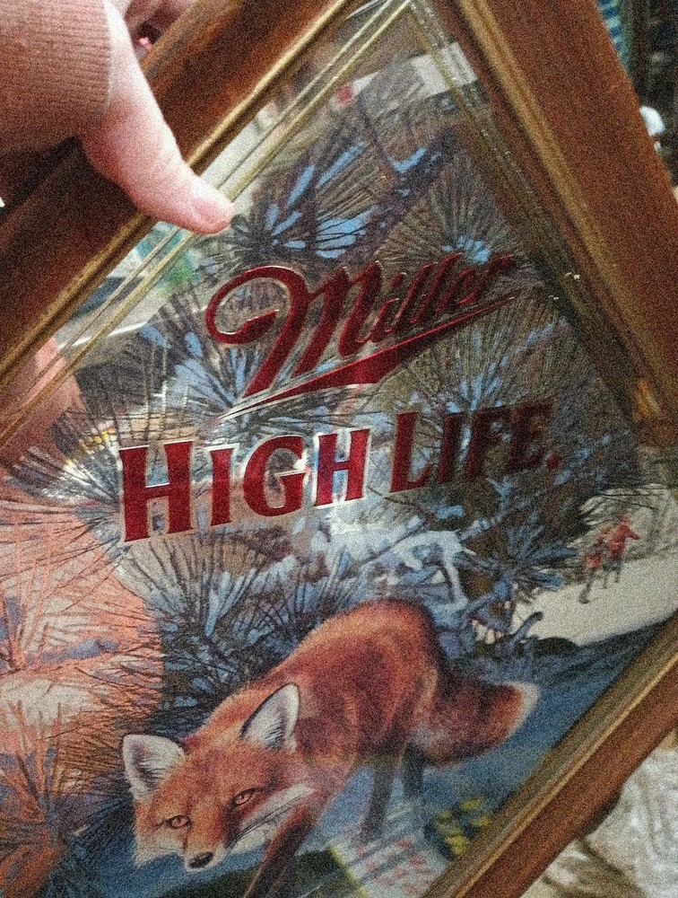 Miller High Life Sly Fox Beer Mirror