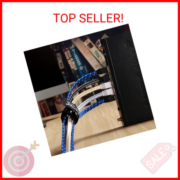 Cat 8 Ethernet Cable, Nylon Braided 10ft High Speed Network Cable LAN Cable Wire