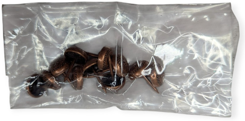 Antique Style Bronze Upholstery Tacks NWT 12 Count