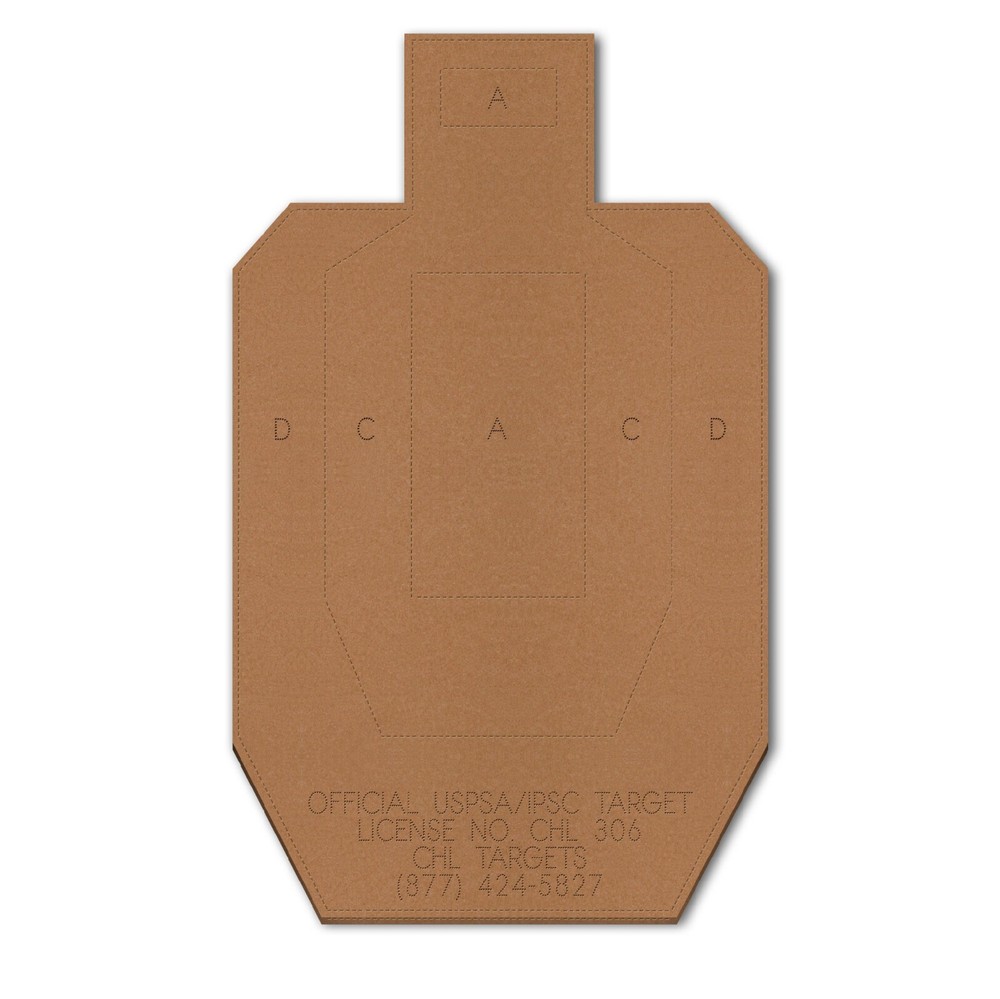 Official USPSA Cardboard Targets, Competition Torso Target