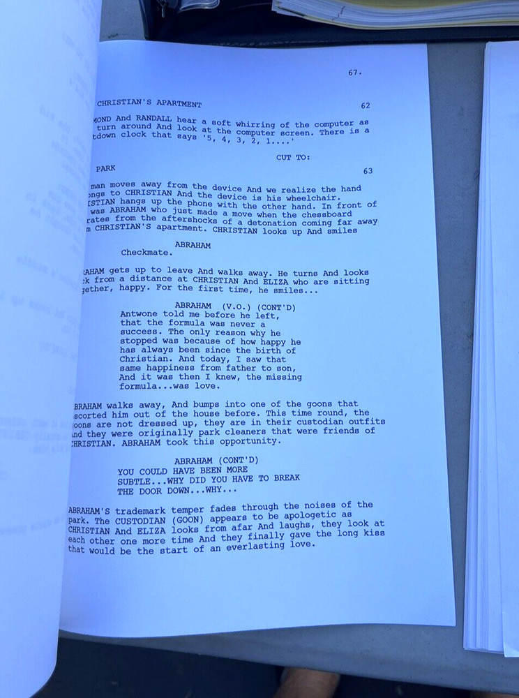 Middle Link The Gene Generation Pearry Reginald Teo Movie Production Script Rare